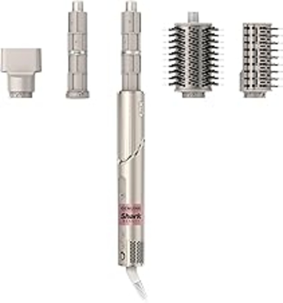 Shark FlexStyle Air Styling & Drying System, Powerful Hair Dryer Brush & Multi-Styler with Auto-Wrap Curlers, Paddle Brush, Oval Brush, Concentrator Attachment, Stone, HD430