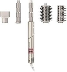 Shark FlexStyle Air Styling & Drying System, Powerful Hair Dryer Brush & Multi-Styler with Auto-Wrap Curlers, Paddle Brush, Oval Brush, Concentrator Attachment, Stone, HD430