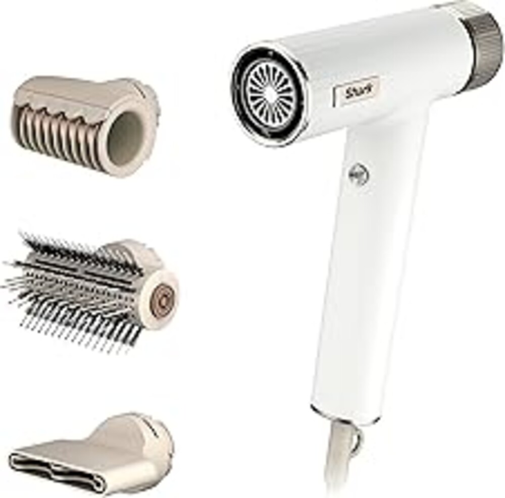 Shark Hair Dryer | SpeedStyle | No Heat Damage Hair Styling Tool | 3 Styling Tools Included | Portable & Powerful Blow Dryer | Best for Straight & Wavy Hair | Silk | HD331