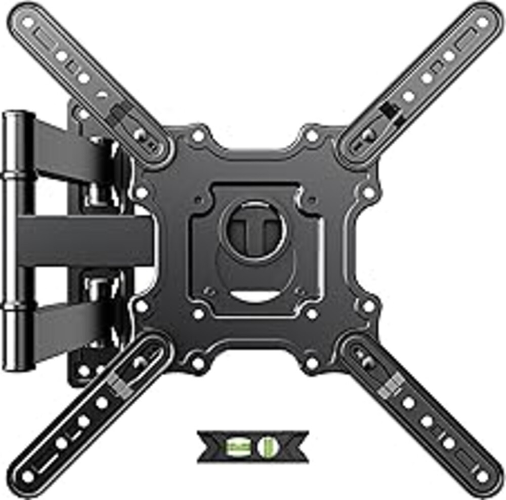 USX Mount TV Wall Mount for Most 26-60 Inch TVs up to 77 lbs, Full Motion Wall Mount TV Bracket with Swivel Tilt Single Stud Design for Corner, Max VESA 400x400mm fit Most 32 40 42 43 50 55 60 TVs