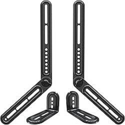 Mounting Dream Soundbar Mount Bracket for Mounting Above or Under TV, Fits Most Sound Bars Up to 15 Lbs, Sound bar Mount with Detachable Long Extension Plates MD5420, US-Based Customer Service