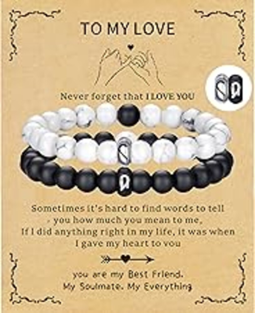 RANKEEF Tiger Eye Bracelet For Men 8MM Natural Stone Stretch Adjustable Black Crystal Beaded Bracelet for Men Women Gifts