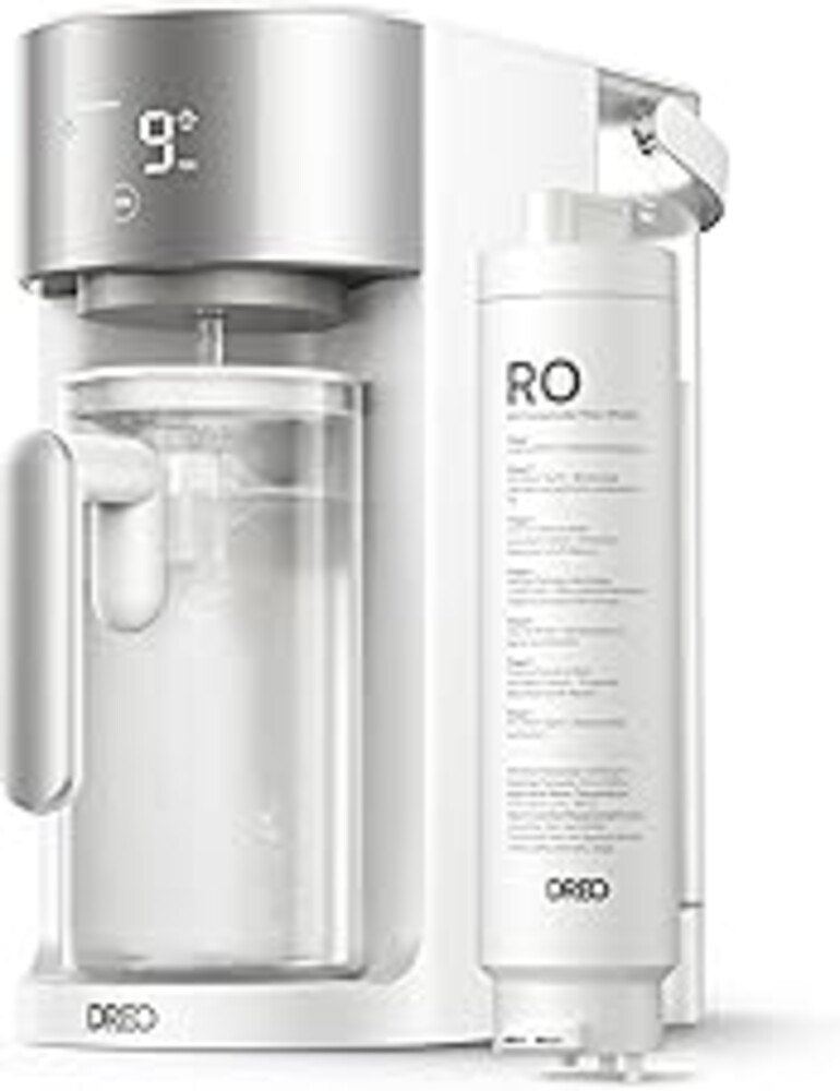 DREO Reverse Osmosis Water Filter Countertop, RO Filtration System, 3:1 Pure to Drain, TDS & Filter Life & Autofill Pitcher, Installation-Free, Self-Cleaning Water Purifier, RO Water Filter