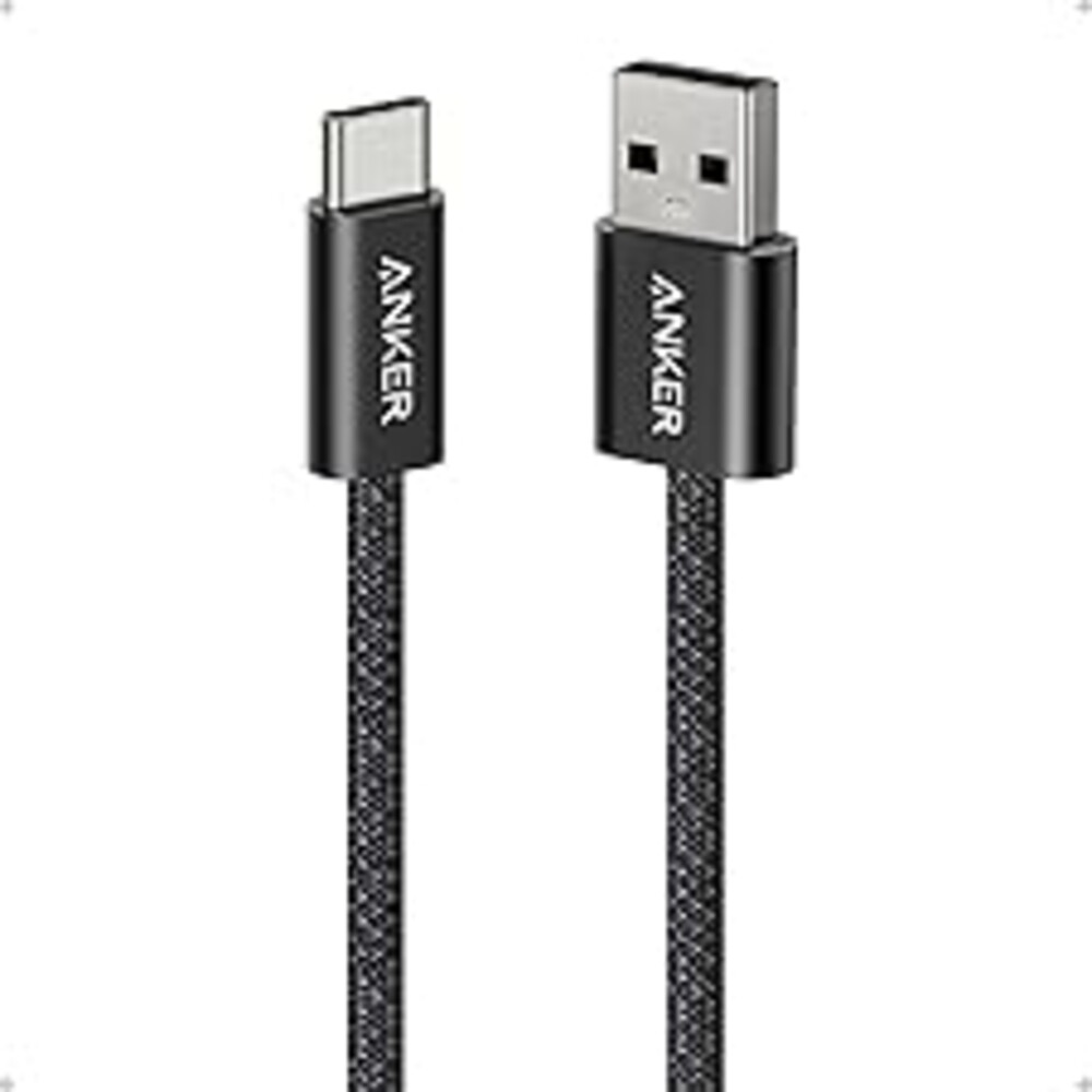 Anker Zolo USB to USB C Cable, Seamless CarPlay Connection Durable and Braided Type C Cable, Premium Look with Slim Connector, for iPhone 17/16 Series, iPad Pro, and More (Black, 3.3FT)