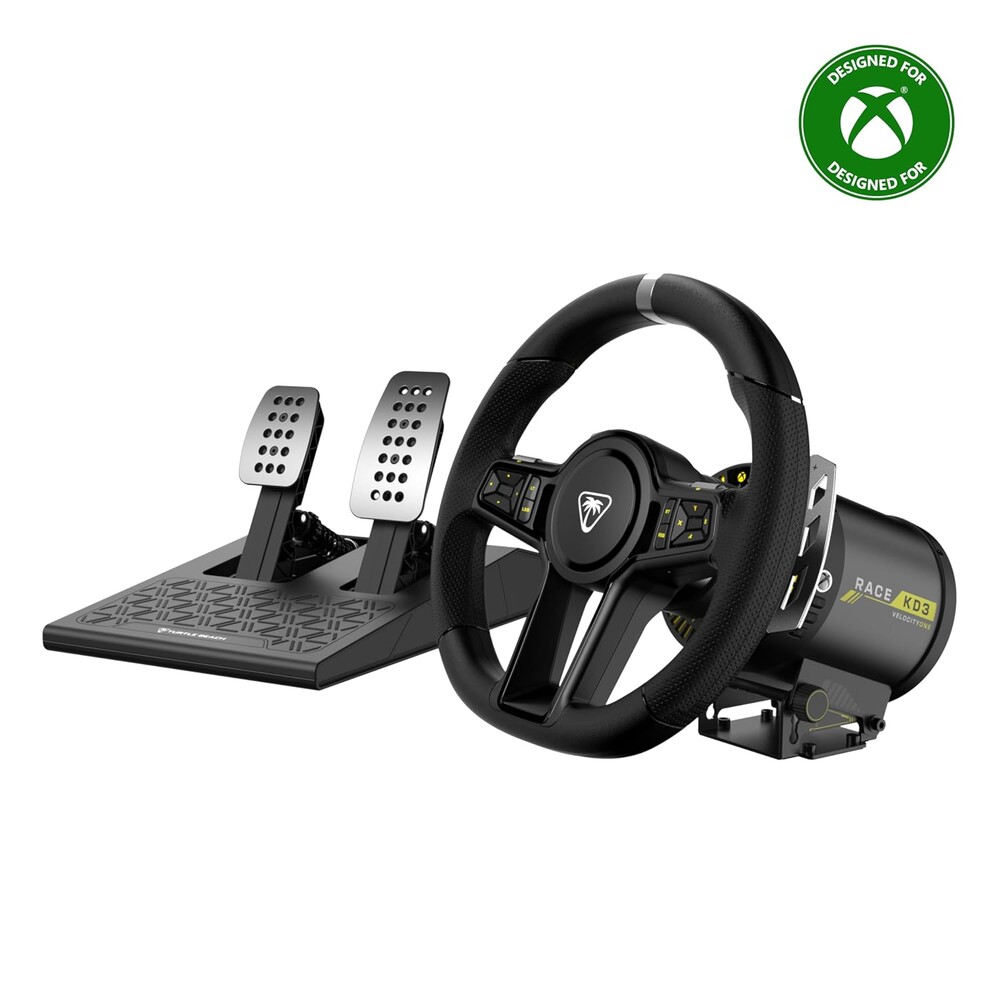 Turtle Beach VelocityOne Race KD3 Direct Drive Force Feedback Racing Wheel & Pedals for Xbox Series X|S, Xbox One & Windows 10/11 PC, USB C Connectivity