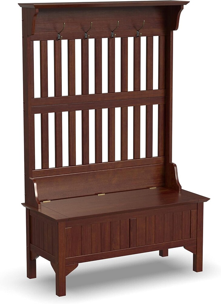 Homestyles General Line Cherry Hall Tree with Bench