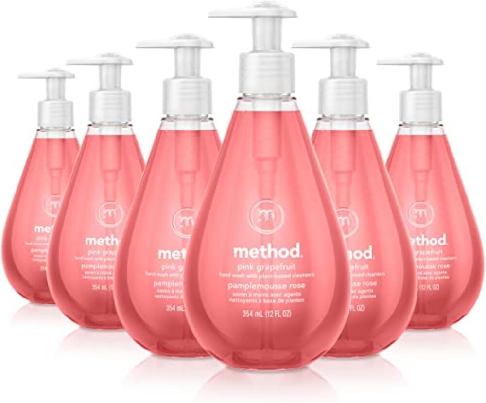 Method Gel Hand Soap, Pink Grapefruit, 12 Fl Oz (Pack of 6)
