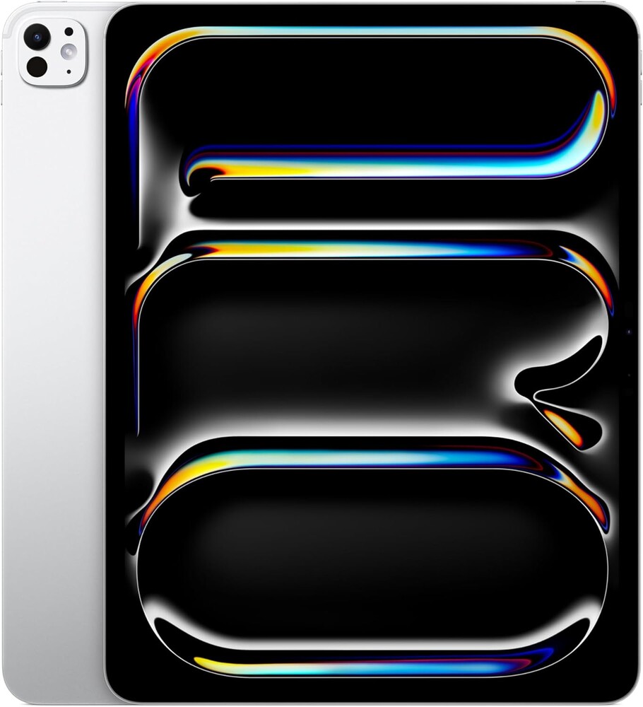 Apple iPad Pro 13-inch (M5): Ultra Retina XDR Display, 512GB, Landscape 12MP Front Camera/12MP Back Camera, LiDAR Scanner, Wi-Fi 7 with Apple N1, Face ID, All-Day Battery Life — Silver