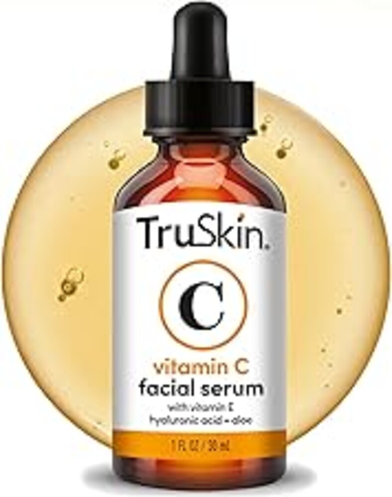 TruSkin Vitamin C Serum for Face - Anti Aging Face Serum with Hyaluronic Acid & Vitamin E - Brightening Formula for Improving Appearance of Dark Spots, Fine Lines & Wrinkles - All Skin Types, 1 fl oz