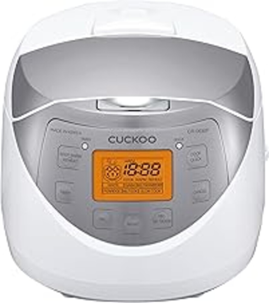CUCKOO Micom Rice Cooker 6 Cup Uncooked / 12 Cup Cooked, Korean Fuzzy Logic Rice Cooker with Delay Timer & Keep Warm Setting, Versatile Food Steamer with Non-Stick Inner Pot, Silver (CR-0632F)