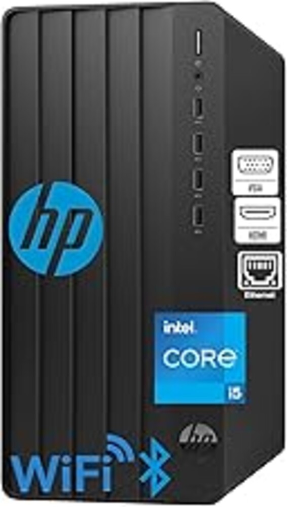 HP Desktop Computers Tower PC for Home and Business, Intel 14-Core i5-13500, 32GB DDR4 RAM, 1TB PCIe SSD, UHD Graphics 770, WiFi 6, Bluetooth 5.3, RJ-45, HDMI, VGA, Keyboard and Mouse, Windows 11