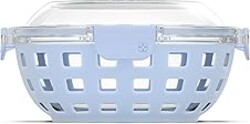Ello Duraglass Meal Prep Container- Glass Food Storage Container with Silicone Sleeve and Airtight BPA-Free Plastic Lid, Dishwasher, Microwave, and Freezer Safe