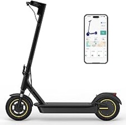 MAXSHOT Electric Scooter for Adults, 8.5/10/14" Tires, 19/22Mph, 350W/500W Motor, 21-28 Miles Range, Folding E-Scooter with Dual Suspension,APP Control