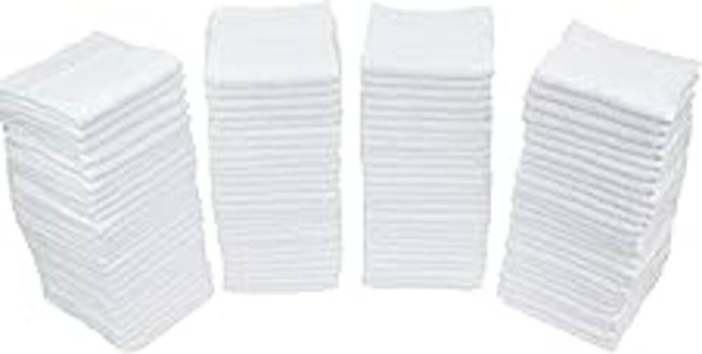 Simpli-Magic 79171 Terry Cleaning Cloths, 12"x12", White, 50 Pack