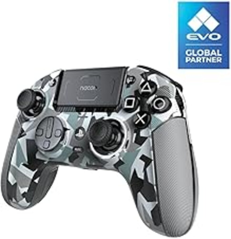 NACON Revolution 5 Pro Officially Licensed PlayStation Wireless Gaming Controller for PS5 / PS4 / PC - Hall Effect, Trigger Stops, Mappable Buttons, Bluetooth Audio - Arctic Camo