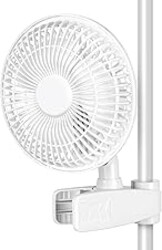 HealSmart Clip Fan, 6-Inch Grow Tent Fan, Monkey Fan, Wall Mount Fan with Adjustable 90° Angles, 15W, 2-Speeds Control, 1 Pack