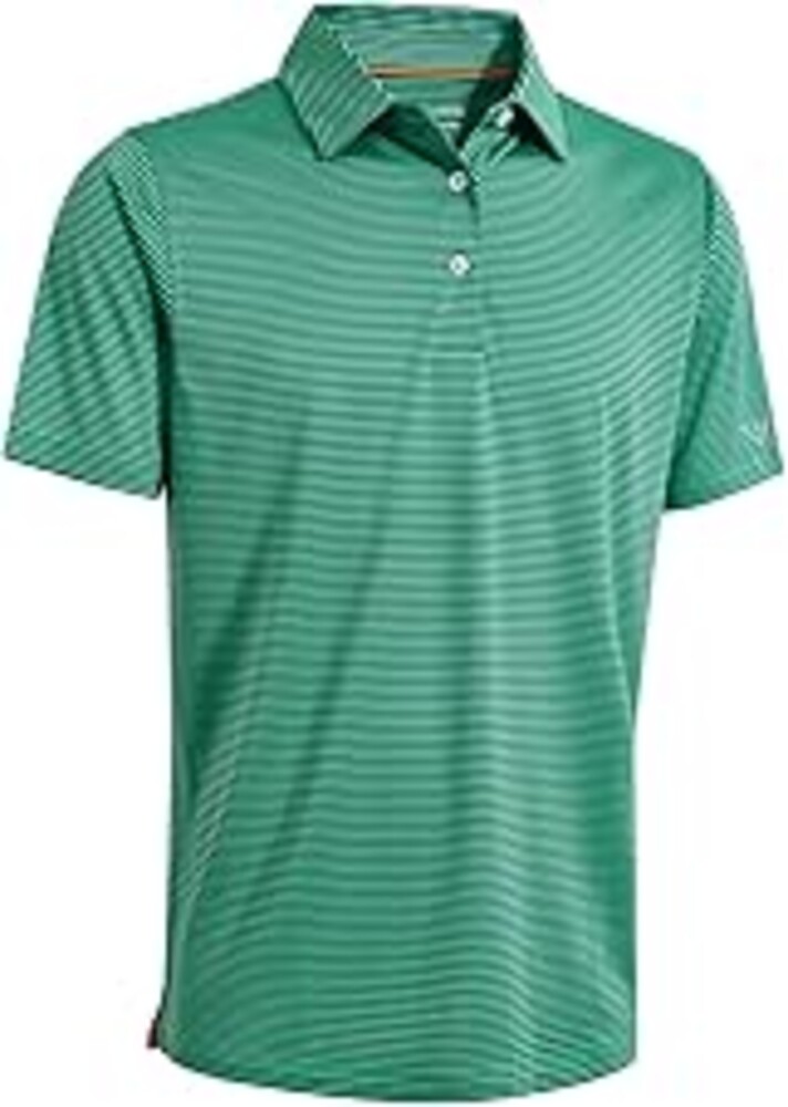 Golf Shirts for Men Dry Fit Short Sleeve Print Performance Moisture Wicking Polo Shirt