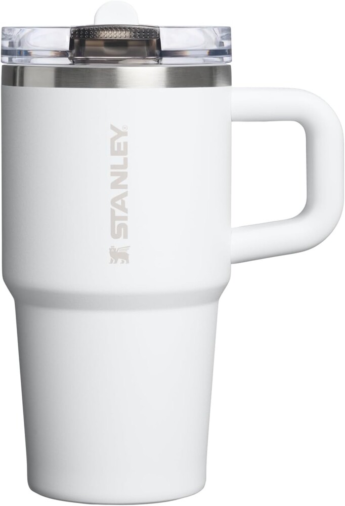 STANLEY Quencher ProTour Flip Straw Tumbler with Leakproof Lid 20 oz | Built-In Straw & Handle | Cupholder Compatible for Travel | Insulated Stainless Steel Cup | BPA-Free | Frost