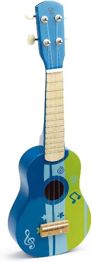 Hape Kid’s Wooden Toy Ukulele | 21 Inch Wooden Ukulele Musical Instrument with Vibrant Sound and Tunable Nylon Strings for Children, Blue