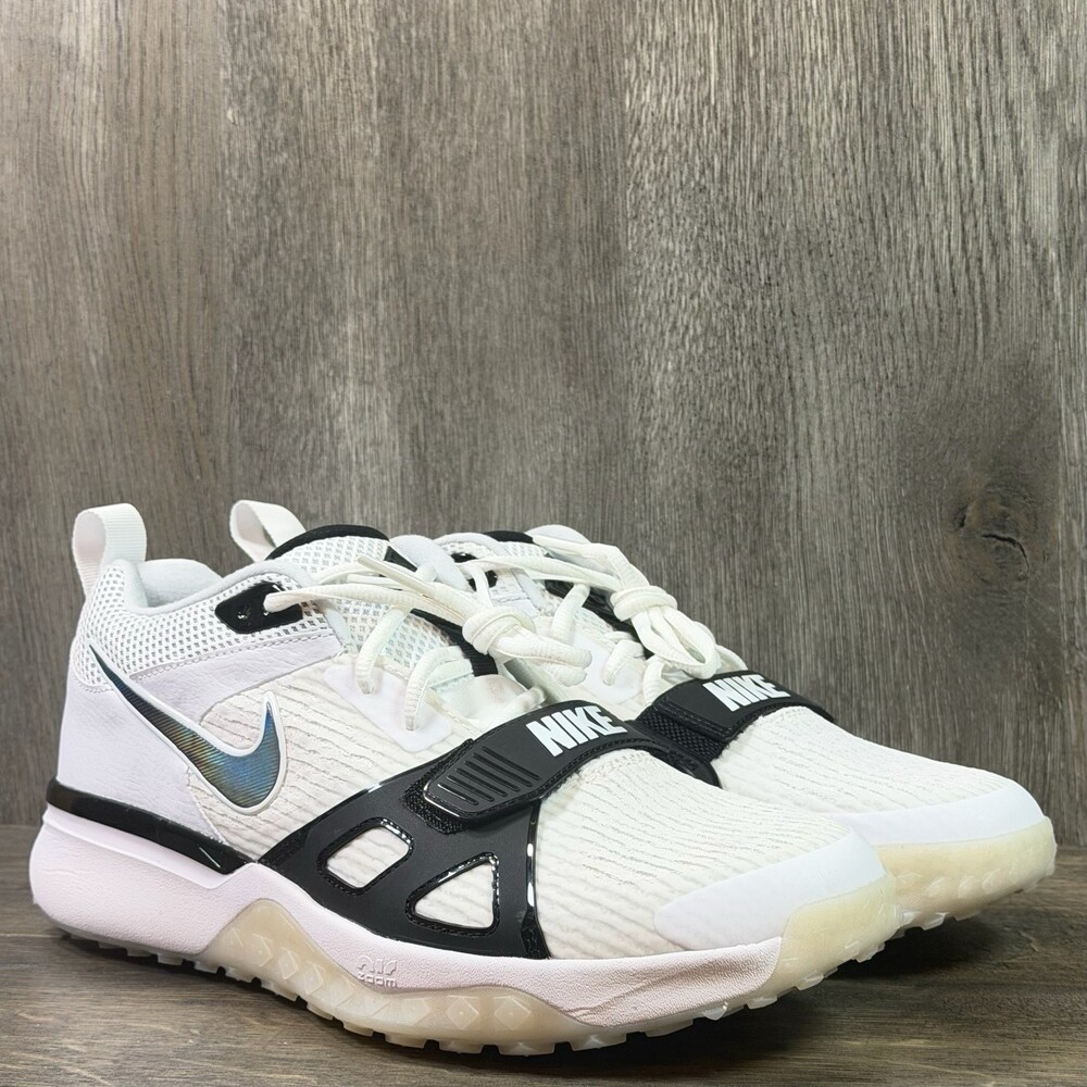 Nike Men's Air Zoom Diamond Elite Baseball Turf Shoes Size 11.5 White FN7226-100