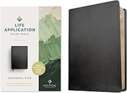 NLT Life Application Study Bible, Third Edition, Personal Size (Bonded Leather, Black, Red Letter)