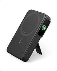 Anker MagGo Power Bank, Qi2 Certified 15W Ultra-Fast MagSafe-Compatible Portable Charger, 10,000mAh Battery Pack with Smart Display and Foldable Stand, For iPhone 15/14/13/12 Only(USB-C Cable Include)