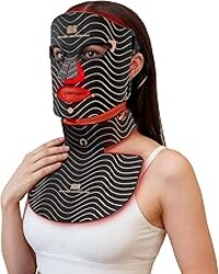 Red Light Therapy Mask for Face & Neck – 4 Light Modes with 850nm NIR, Red, Yellow & Blue LED Light Therapy, 2600mAh Rechargeable LED Face Mask for Anti-Aging, Skin Firming & Radiant Glow at Home