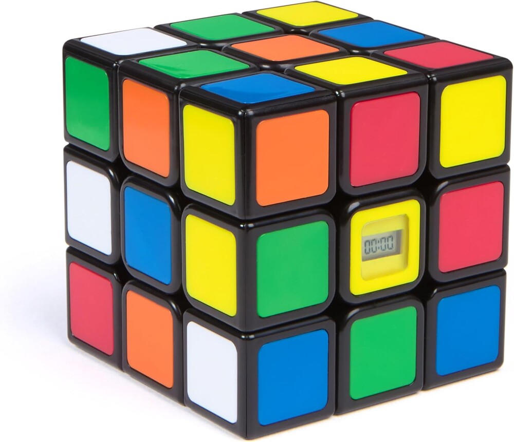 Rubik’s Cube, Timer Cube, Clear Display, Beat Your Best Time, Brain Teaser Puzzle for Adults & Practice for Speed Cubers, Problem-Solving Challenging Brain Teaser Fidget Toy for Kids, Ages 8 & Up
