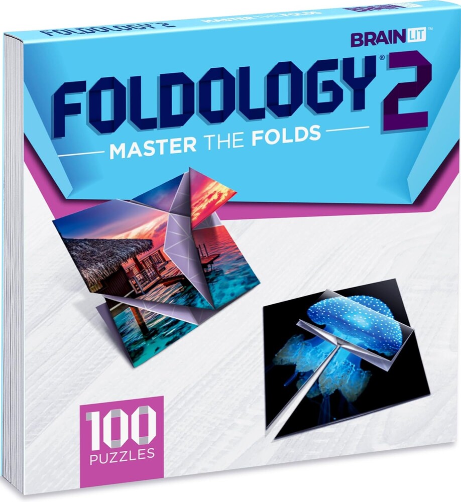 FOLDOLOGY 2 - Master The Folds (Expansion Pack). Puzzle Game for Tweens, Teens, and Adults. 100 Origami Brain Teasers. Ages 10+