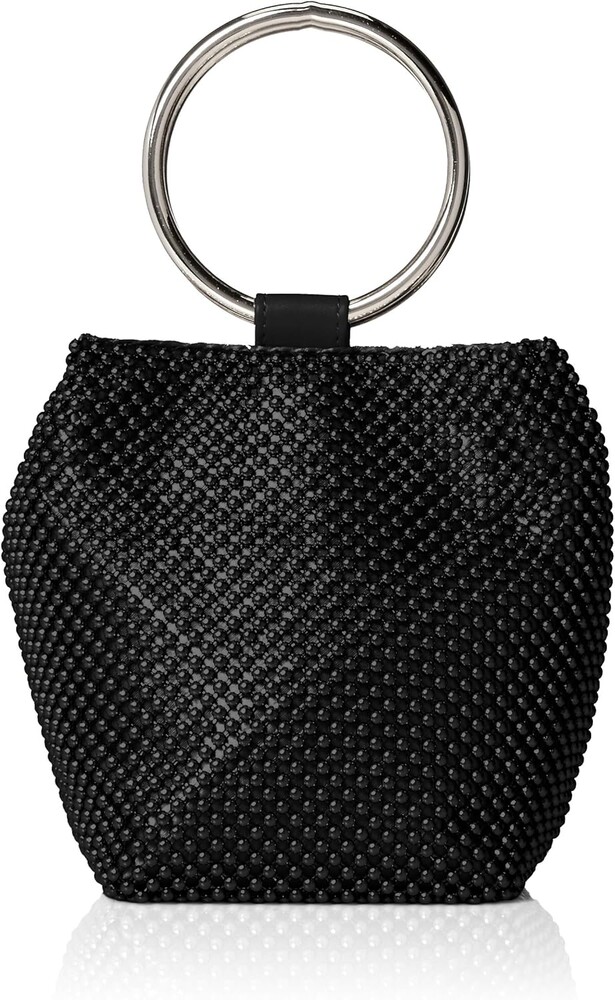 Jessica McClintock Women's Jessica Mcclintock Womens Gwen Ball Mesh Ring Wristlet Pouch Clutch