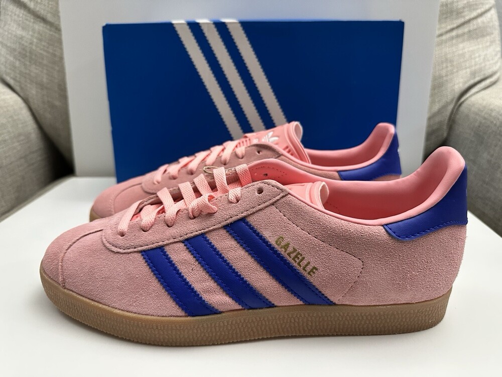 Adidas Gazelle Semi Pink Spark Men’s Size 9.5 Casual Lifestyle Shoes JI2077 New