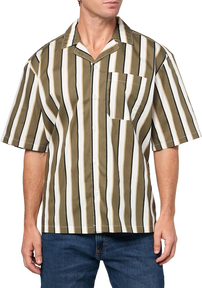 HUGO Men's Allover Print Resort Shirt