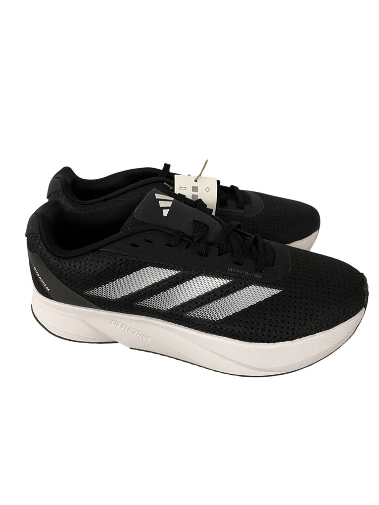 Adidas Duramo SL 2.0 Wide Sneakers Womens 8 Black White Gray Lace Up Shoes NWOB