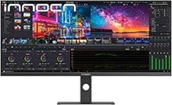 INNOCN 40 Inch 5K 5120 x 2160p Ultrawide Monitor for Laptop, 21:9, 100Hz, IPS, HDMI, DP, FreeSync, HDR400, USB-C, DeltaE＜2, Built-in Speakers, Height Adjustable, Black - 40C1U