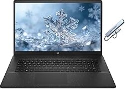 HP 17.3" Business Laptop Computer, Intel 10-Core i5, 4GB RAM 256GB SSD, Windows 11 with AI Copilot Ready, Numeric Keypad, Camera Privacy Shutter, PLUSERA 8-in-1 Hub Included, Jet Black