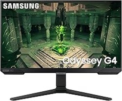 SAMSUNG 25" Odyssey G4 Series FHD Gaming Monitor, IPS, 240Hz, 1ms, G-Sync Compatible, AMD FreeSync Premium, HDR10, Ultrawide Game View, DisplayPort, HDMI, Fully Adjustable Stand, LS25BG402ENXGO
