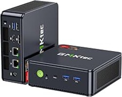 GMKtec Gaming Mini PC AMD Ryzen 7 7730U (Upgraded 7430U/ 5825U) 32GB DDR4 1TB NVME SSD WiFi 6E Dual NIC LAN 2.5GbE Desktop Computers USB-C, DP, HDMI Triple 4K Display M5 Ultra