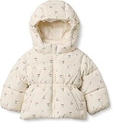 Amazon Essentials x Sofia Grainge Girls' Water-Resistant Hooded Puffer Jacket