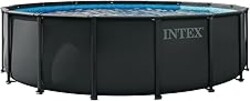 INTEX 26325EP 16ft X 48in Ultra XTR Frame Deluxe Above Ground Swimming Pool Set with 1500 GPH Sand Filter Pump, Removable Ladder, Ground Cloth, Pool Cover, SuperTough, Puncture and Rust Resistant