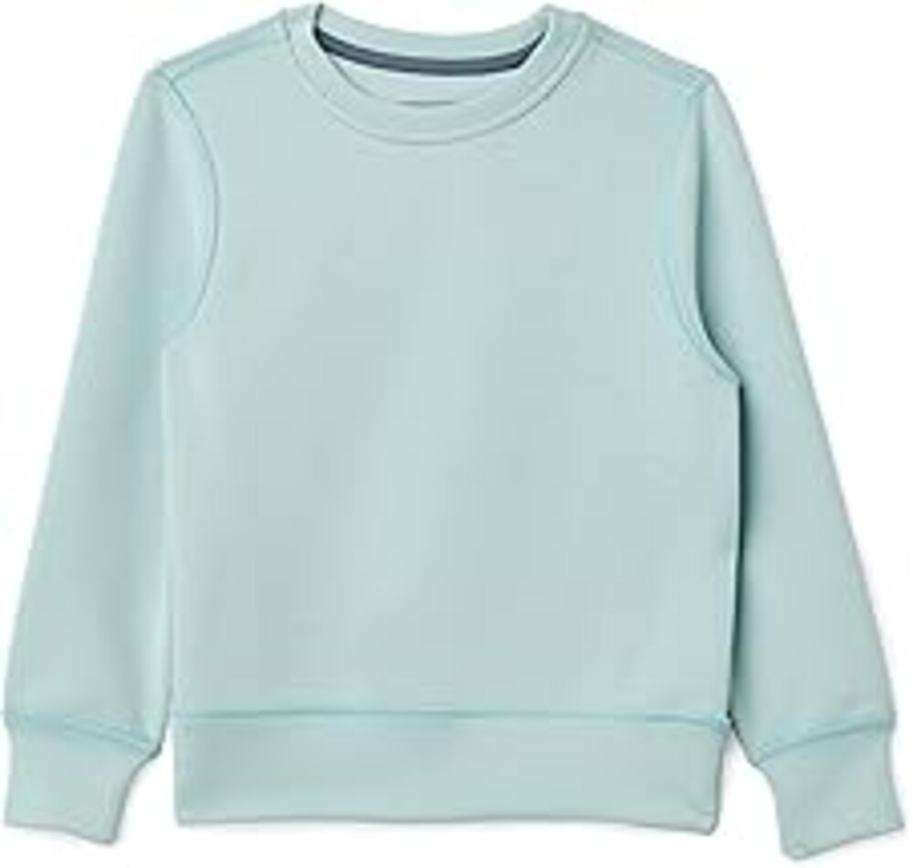 Amazon Essentials Boys' Active Sweat Relaxed-Fit Crewneck Pullover Sweatshirt, Light Blue, XX-Large