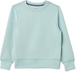 Amazon Essentials Boys' Active Sweat Relaxed-Fit Crewneck Pullover Sweatshirt, Light Blue, XX-Large