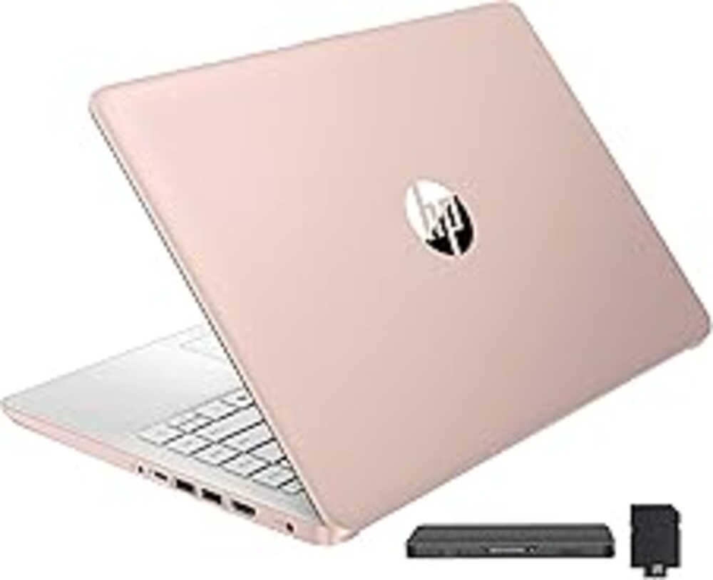 HP Stream 14" HD BrightView Laptop, Intel Celeron N150, 16GB RAM, 288GB Storage (128GB UFS + 160GB Docking Station Set), Intel UHD Graphics, 720p Webcam, Wi-Fi, 1 Year Office 365, Win 11 S, Gold