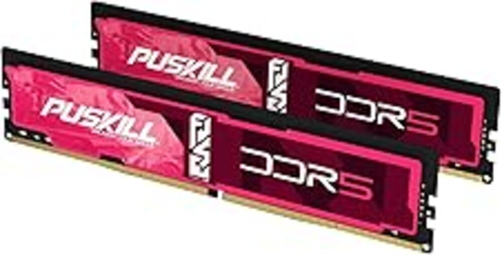 PUSKILL 32GB DDR5 RAM (2x16GB) 6000MHz CL30 Desktop Memory | Ultra-Low Latency Gaming PC Upgrade | Intel XMP 3.0 & AMD EXPO Ready for 700/600 & Ryzen 7000 (AM5)