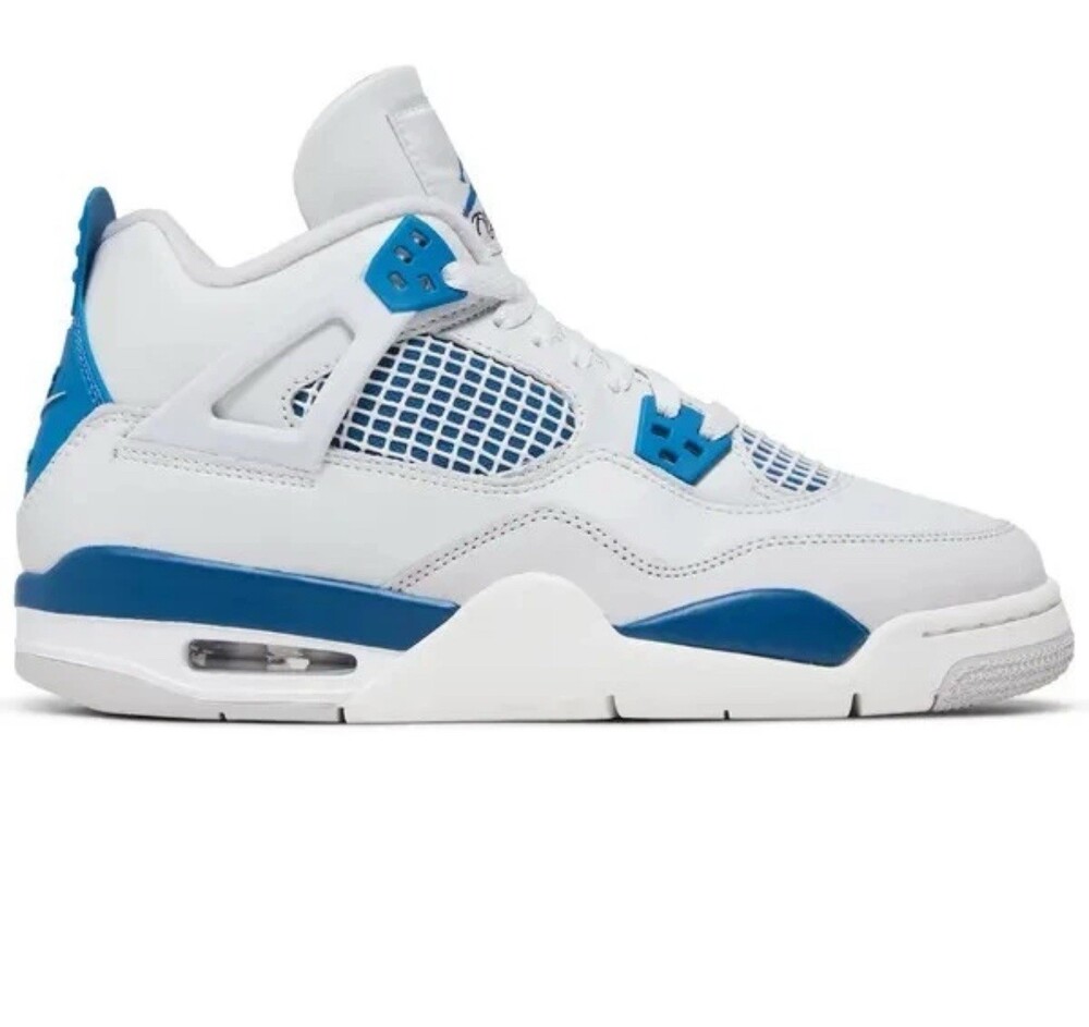 Size 4.5Y - Nike Air Jordan 4 Retro GS Military Blue Men's Shoes - Authentic 🔥 