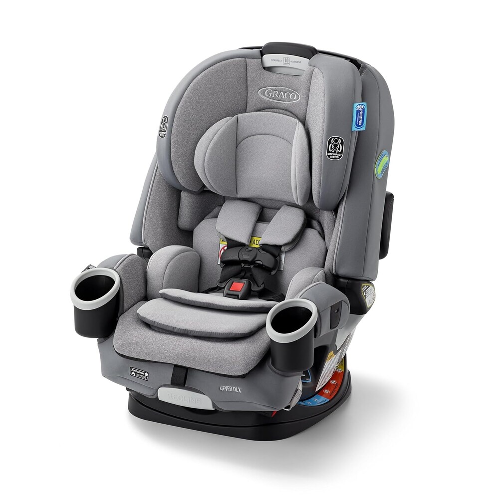 Graco 4Ever DLX 4-in-1 Baby Car Seat, Infant to Toddler Car Seat, with 10 Years of Use, Rear-Facing, Forward-Facing, Highback Booster, and Backless Booster Seat Modes