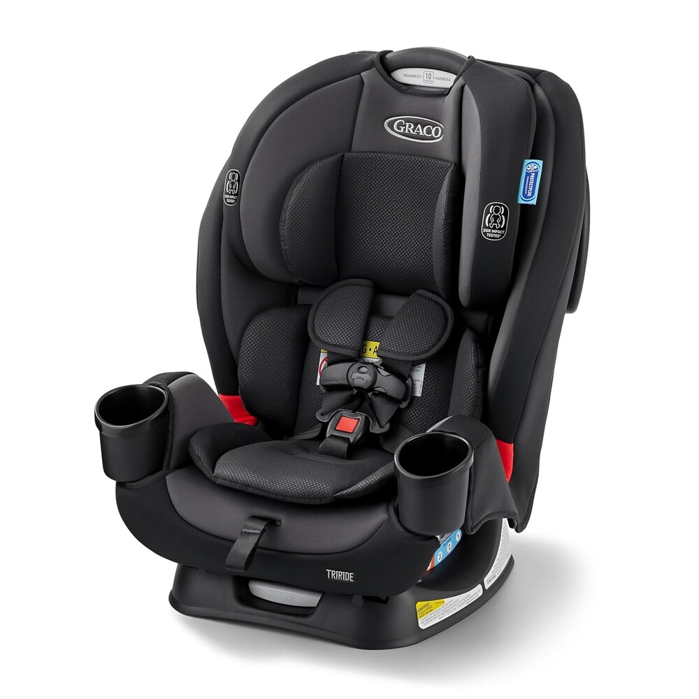 Graco® TriRide 3-in-1 Reclining Car Seat, Kipling - Rear & Forward Facing Car Seat, Highback Booster, Adjustable Headrest