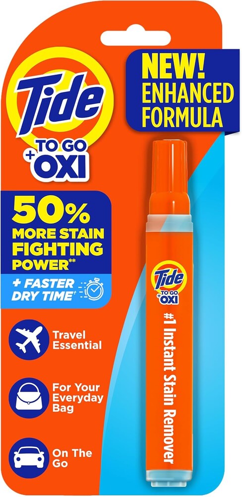 Tide Stain Remover for Clothes, To Go Pen, Instant Spot Remover for Clothes, Travel & Pocket Size, 1 Count