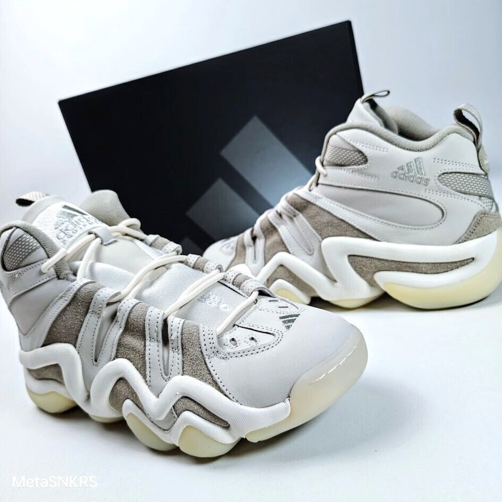 Adidas Crazy 8 US 9.5 Mens Off White Sesame Rare Lifestyle Kobe Retro IE7230 New