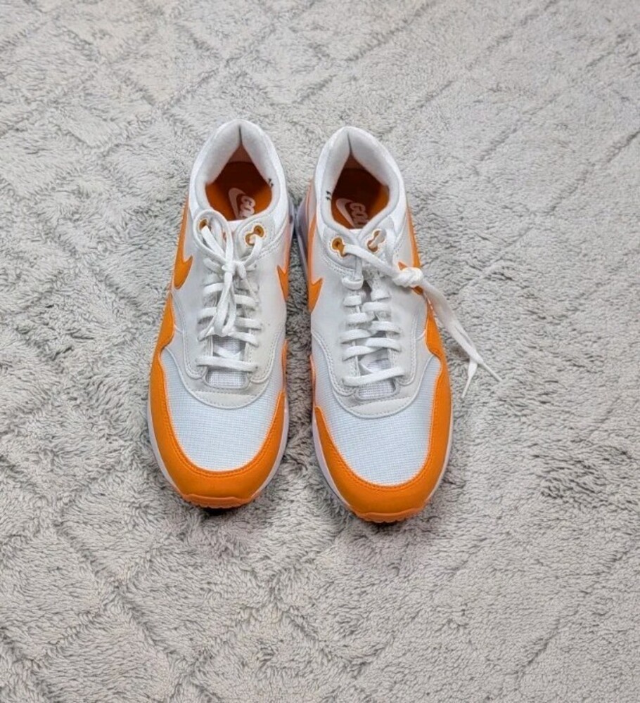 Nike Air Max 1 86 OG Big Bubble White Orange Golf Shoes Mens 11 DV1403-118