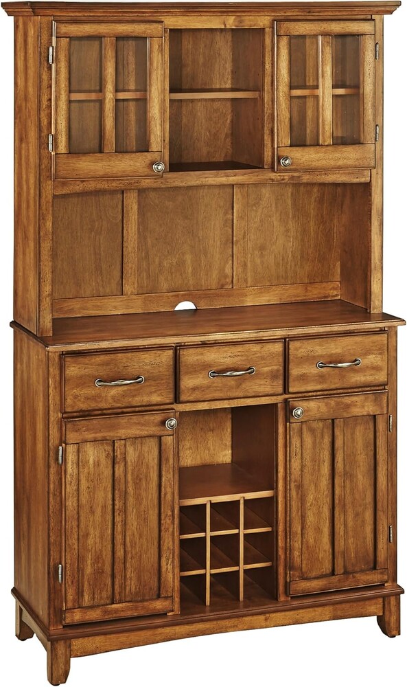 Homestyles Buffet of Buffets Cottage Oak Buffet with Hardwood Top